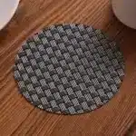 Waterproof Round Anti-slip Heat Resistant Woven Coasters Placemat Hot Drink Coffee Tea Wine Mug Cup Pad Mats – top view