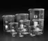 Borosilicate glass measuring cup with clear measurement marks on a kitchen counter