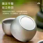 D2 Pure Titanium Double-layer Small Tea Cup Coffee for Outdoor Camping coffee and Tea Tableware Set Brewing Tea Cup 50ML