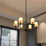 American Style LED Pendant Lamp Modern Minimalist Chandelier Kitchen Island Restaurant Bar Living Room Home Decor Factory