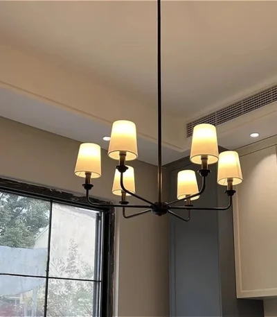 American Style LED Pendant Lamp Modern Minimalist Chandelier Kitchen Island Restaurant Bar Living Room Home Decor Factory