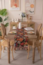 New Jacquard Polyester Bed Tail Cover Table Runner  American-style Fringed Color-woven Coffee Table TV Cabinet Cover Cloth - Image 24
