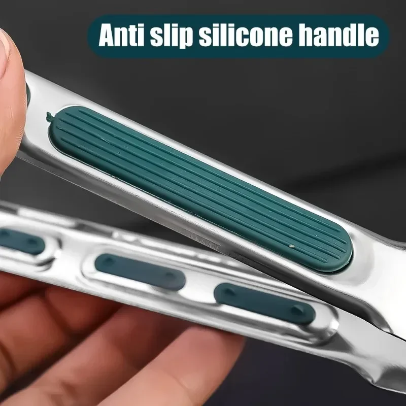 7/9/12 Inch Non-slip Food Tongs Stainless Steel BBQ Meat Salad Bread Clip Tong Barbecue Grill Buffet Clamp Kitchen Cooking Tools