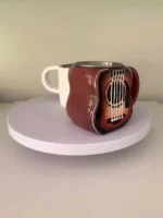 New Unique Musical Instrument Coffee Mug Creative 3D Saxophone Violin Cup Novel Mugs Milk Cup High-End Gift Desktop