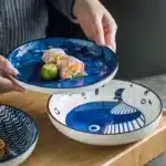 Japanese Ceramic Plate Household Turnip Plate Deep Plates Shallow Plate Turnip Dish Restaurant Hotel Creative Tableware
