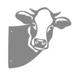 Garden Decorative Stake Metal Cow/Sheep Exquisite Silhouettes Figurine Outdoor Yard Decoration Art Garden Ornament – base