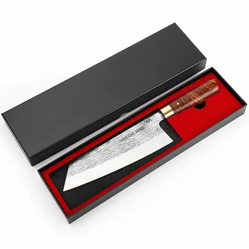 Hand Forged High Carbon Stainless Steel Chef Knife with Wood Handle Sharp Meat Cutting Tool