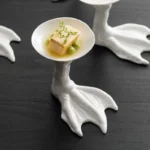 Wujinsha Four-petal Seasoning Dip Dish Creative Hotel Restaurant Club Front Dish Artistic Conception Dish Ceramic Tableware