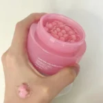 Pink Collagen Capsule Cream Niacinamide-Infused Lightweight Non-Greasy Face Moisturizer for Uneven Skin Tone Care – close-up