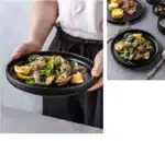Nordic Ceramic Tableware Matte Glazed Japanese Style Ins Style Dishes Sets Salad Soup Bowl Flat Plate Dinnerware Dinner Set