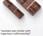 Walnut Wood Pen Holder Stand Desk Organizer Office Supply for Dip Pen Fountain Pen Rest Desk Accessories Office School