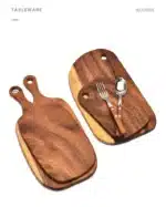 HEMU-Acacia Wood Bread Board, Wood Chopping Board, Western Style, Pizza, Sushi, Cutting Board, Cheese, Steak Tray, Wooden