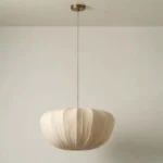 Nordic Minimalist Wabi Sabi Fabric Chandelier Living Dining Room Bedroom Pendant Light Indoor Home Decor Hanging Lamp
