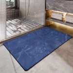 Stone Texture Diatomite Bath Mat Fast-Drying Water-Absorbent Rug for Bathroom Home Use – top view