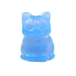 Obsidian Cat Crystal Figurines Cat Gifts Decor Gifts for Mom Women Men Lucky Cute Cat Statue Room Desk Decor - Image 13