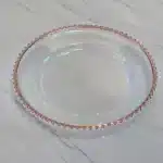 100 PCS Charger Plate 13 Inches Plastic Decorative Wedding Centerpieces Event Party Decoration Dinner Tableware Show Tray