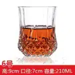 Lead-Free Glass Cup Household Wine Glass Set Large Beer Steins Distilled Beverage Wine Set – base detail