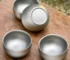 Double wall tea cup with pure titanium construction and insulation for hot tea