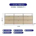 Modern Module Living Room Cabinet Stainless Steel TV Cabinet Storage Combination Sideboard Chest of Drawers Customizable