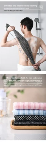 Washcloth for Shower Personal Care Bath Towel Northeast Mens Womens Exfoliating Silver Ion Multi Function Foaming Extra