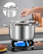 316 stainless steel soup pot Extra thick food grade soup pot Thickened double ear pot Electromagnetic furnace gas special pots - Image 18