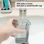 Toothbrush Holder With Cup/Cover, Compatible With Conventional Toothbrushes, Can Store Toothpaste Toothbrush Holder For