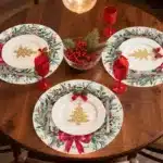 4pcs Christmas Vintage Placemat Merry Christmas Party Decoration 2025 Xmas Santa Claus Placemat Navidad Natal New Year Gift