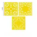 3pcs Silicone Placemats Square Heat Resistant Mats Placemat Kitchen Tableware Mat Hot Pots and Pans Coaster Kitchen
