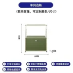 Sideboard Storage Cabinets Modular Combination Metal Frame for Living Room Office Drawers Customizable Large Storage Olive Green - Image 12