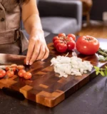 Acacia Wood Cutting Board Mold Proof Cutting Board Household Fruit Cutting Board – top view