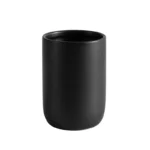 Nordic Ceramic Bathroom Lotion Bottle Press Hand Sanitizer Bottle Mouthwash Cup Toothbrush Holder Black Liquid Soap