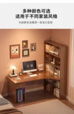 Large Computer Desk Bookshelf Corner Desks Home Desktop Computer Table L-shaped Long Writing Desks Double E-sports Gaming