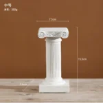 Roman Column Statue Resin Sculptures Nordic Sculpture Vintage Figurines Home Decor Resin Mini Craft Office Decor Room