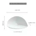European White Striped Ceramic Dinner Plate Hotel Tableware Irregular Shaped China Plate Dessert Cooking Dishes Kitchen