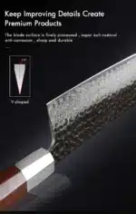 TURWHO 8.2" Japanese Kiritsuke Knife Damascus Steel Hand Forged VG10 Chef Knife Kitchen Sharp Professional Cleaver Cooking