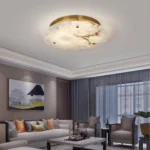 Modern natural marble ceiling lamp luxury home decoration room ceiling chandelier Nordic bedroom dining room Corridor