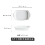 Bread Pan for Baking Tools and Accessories Oven Tray Kitchen Utensil Porcelain Dishes Cooking Utensils Bakeware Ceramic Pans Bar - Image 14