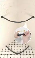 Toilet Non-porous Corner Magnetic Folding Invisible Shower Curtain Waterproof and Mildew-proof Thickened Shower Partition