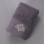 Face Towel for Women and Men, 100% Cotton, High Quality, 34*75 cm, Letter A - Image 2