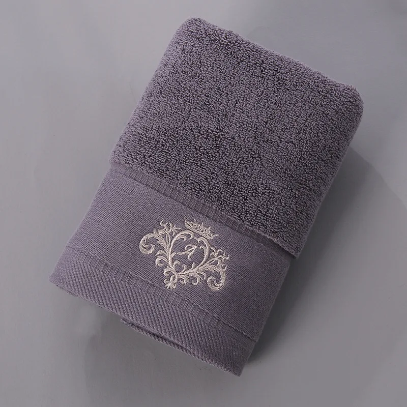 Face Towel for Women and Men, 100% Cotton, High Quality, 34*75 cm, Letter A