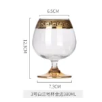 Luxury Wine Crystal Glasses Transparent Champagne Brandy Whisky Glass Cup Home Unleaded Bar Wedding Party Drinkware Barware