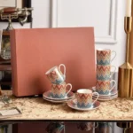 Luxury Home Coffee Set Complete with Espresso Cups Saucers Tea Mugs Plates Bowls Dessert Dishes Tableware Ceramic Cup