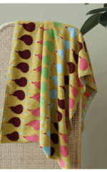 Cute Graffiti  Pears Patter Cotton Soft Face Towel for Kids Absorbent Bath Towel Comfortable Cotton Household Towel Beach Towels - Image 29