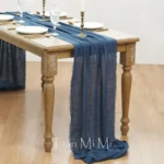 2-10Meters Pure Cotton Table Runner Retro Burr Texture Gauze Cloth Dining Vintage Wedding Party Christmas Linen Decoration