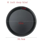 6 to 12inch Premium Non-Stick Pizza Pan Bakeware Carbon Steel Pizza Plate Round Deep Dish Pizza Pan Tray Mold Mould Baking Tools - Image 13