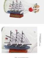 Black Pearl Pirates Of The Caribbean Boat Ship In The Bottle Boat In The Glass Drifting Bottle Creative Crafts Home Office