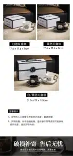 3D Camellia Embossed Ceramic Coffee Cup with Saucer Set, Luxury Mug, Vintage Floral Tea Cup 300ml, Gift for Her Home &