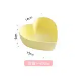 Heart Shaped Bowl Love Heart Ceramic Steamed Egg Bowl Candy Color Dessert Salad Plate 7 Inch Cake Fruit Plate Kitchen