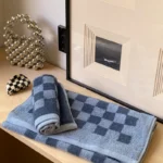 The new spell color restoring ancient ways the checkerboard long-staple cotton towel wash a face to face towel bath towel - Image 8
