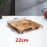 Wood Pot Holder Wooden Trivets Bowl Trivet Hot Stone pot Mat Korean Dolsot Plate Base Placemat Bibimbap Coaster Pan Dish